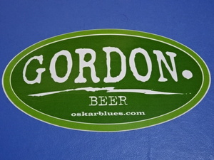 ☆ 激レア USA入手 アメリカ企業モノ コロラド州 地ビール会社【Oskar Blues Brewery】【GORDON BEER】楕円形型 ロゴステッカー ☆