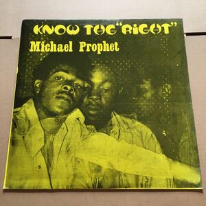 ◇MICHAEL PROPHET/KNOW THE RIGHT◇レゲエ/LPレコード/reggae. roots