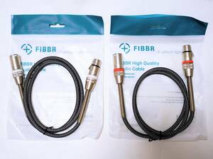 FIBBR audio for height goods multiple shield,OFC conductor XLR balance cable 1m pair 