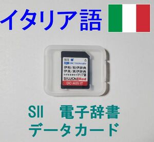 SEIKO イタリア語 データカード DC-A05IT 伊和中辞典 和伊中辞典 伊英/英伊辞典