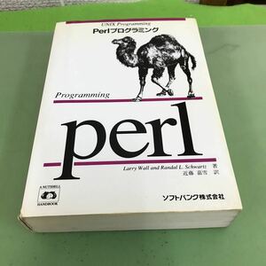 F20-021 Perl プログラミング L.Wall R.L.Schwartz 著 近藤嘉雪 訳/記名塗り潰しあり
