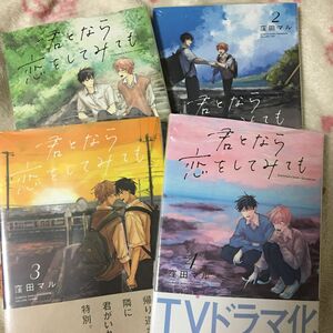 新品 新刊『君となら恋をしてみても』①〜④ 窪田マル 花丸　白泉社　ボーイズラブ　テレビドラマ化　DKBL 鈴丸みんた先生推薦