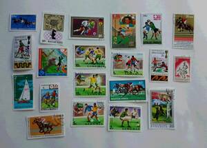 「スポーツ」テーマの世界各国の切手83枚