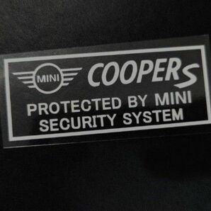 ミニ クーパーS セキュリティステッカー 2枚 MINI