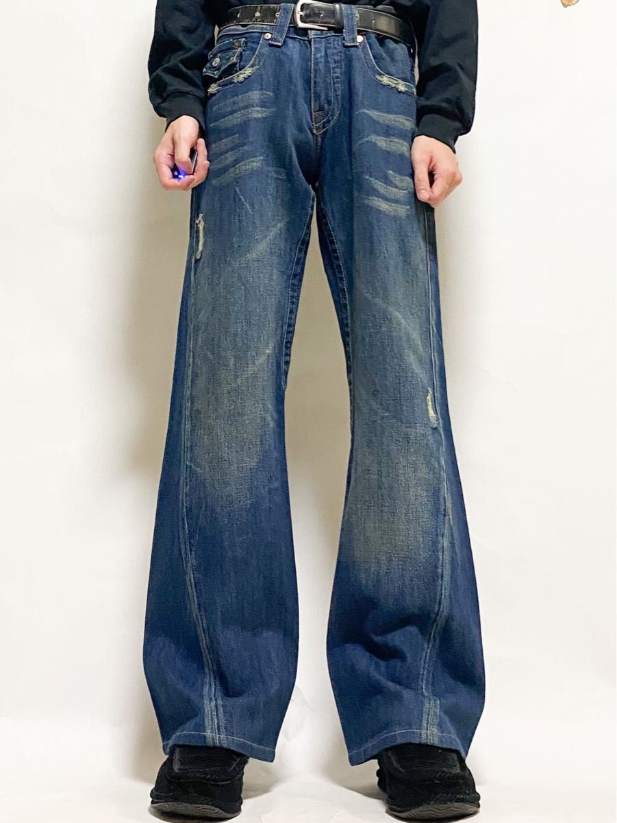 ショップ格安 70s VINTAGE ベルボトルデニム No.023 デニム/ジーンズ