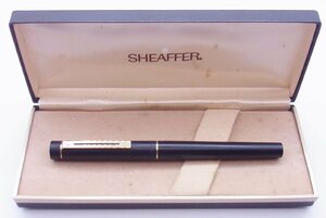 SHEAFFER シェーファー☆万年筆 TRUGA 1003 タルガ 14K585 マットブラック☆筆記確認済 美品☆N0814013