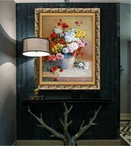 Art hand Auction Oil Painting Still Life Corridor Mural Rose Drawing Room Wall Painting Entrance Decoration Decorative Painting 224, artwork, painting, others