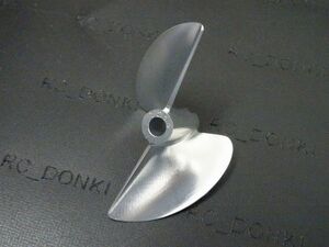 送料込み　プロペラCNC アルミ2枚ペラ スクリュー　Shaft bore=6.35mm Dia=72mm Pitch=1.4　品番CNCE-7214250