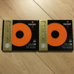 【日本製】TDK 音楽用CD-R THEORY 74分 650MB CD-RTH74N 計2枚