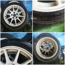 CL１アコードユーロR純正ホイール　16×7J+50　PCD114.3　5穴　４本　20年タイヤ　（FD2　FN2　DC5　EP3　CL7　ＣＬ9他ホンダ車流用にも）_画像2