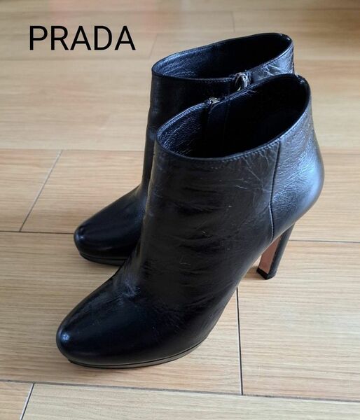 PRADA　プラダ　35 ショートブーツ　ヒールブーツ　正規品　22cm