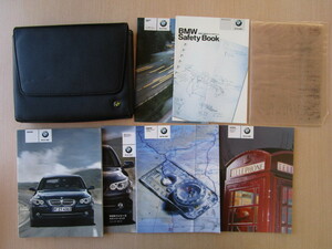 ★a4802★BMW　5シリーズ　E60　E61　iDrive　525i　530i　530xi　540i　550i　NU25　説明書　2008年／ナビ　説明書／ケース　他★