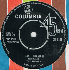 ●THE SINNERS / I CAN'T STAND IT [UK 45 ORIGINAL 7inch シングル Linda Laine 試聴]