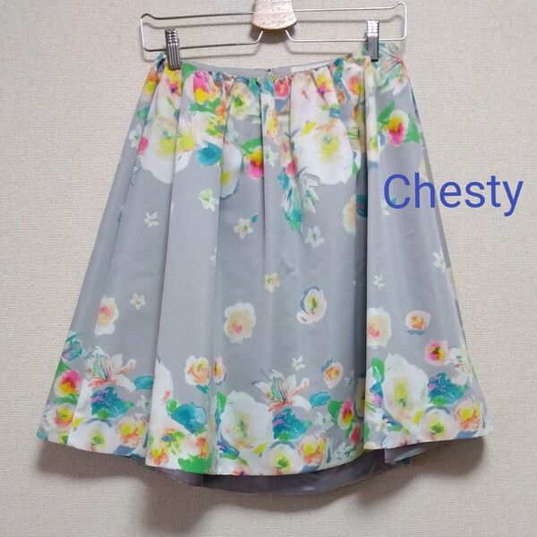 Chesty チェスティ 花柄スカート フレアスカート 【美品】サイズ0