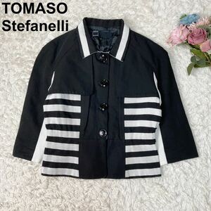 トマソステファネリ TOMASO Stefanelli ジャケット バイカラー レディース 40 B82322-68