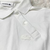 LACOSTE ラコステ ポロシャツ トップス ワンポイントロゴ 白 ゴルフ 34 S レディース B82322-93_画像6