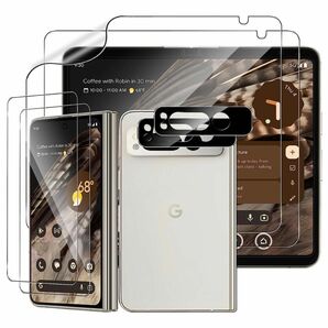 Google Pixel Fold ガラスフィルム（2枚）+TPU保護フィルム（2枚）+カメラフィルム（2枚）旭硝子製