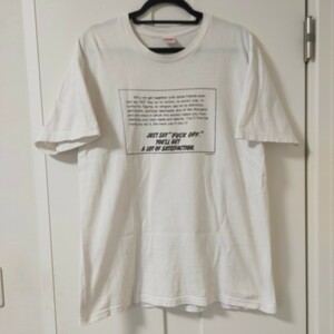  Supreme 16AW Say No Tee Tシャツ　　　　 トランプ 大統領　Lサイズ 　WHITE　　　　　　　　シュプリーム　半袖