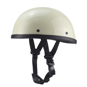 バイク ヘルメット 半帽 ハーフヘルメット ハーレー 半キャップ フルフェイス 大人用 かっこいい お洒落 軽量 レトロS-XXLサイズS