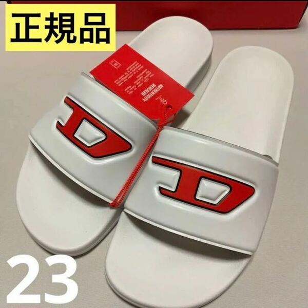 洗練されたデザイン　DIESEL　シャワーサンダル　新モデル SA-MAYEMI D W Y02853 P 4440 H 8985 White/Red