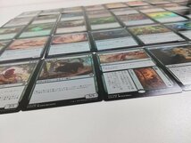 sA101q [まとめ] MTG 緑 Foil 50枚 Wall of Blossoms 茨群れの頭目 重なり合う地形 年経たシルバーバック 他_画像9