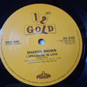 Sharon Brown / I Specialize In Love 名曲 DISCO CLASSIC 長尺バージョン 12EP Vicky D / This Beat Is Mine 収録 試聴の画像3