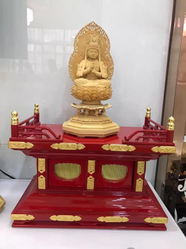 仏教美術 木製 経机 経卓 金具打 幅49cm 寺院 仏具 仏壇 前机 前卓