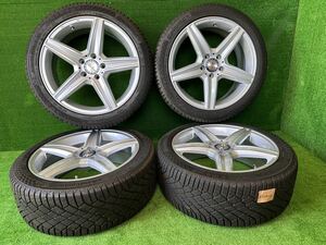 美品！ベンツ　ホイール付きタイヤ　コンチネンタル　スタッドレス　225/45R18 95T 5穴　【18×7.5J】 PCD 112×5H 20年製