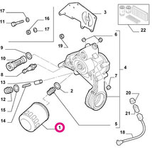 Alfa Romeo 147 937AXL用 オイルフィルター アルファロメオ_画像2