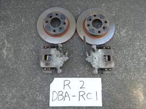 R2　20年　DBA-RC1　フロントキャリパー　フロントローター　左右