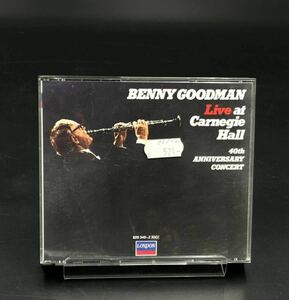 ベニーグッドマン【BENNY GOODMAN 40TH ANNIVERSARY Live at Carnegie Hall 】[動作確認済]2枚組CD MCPS 820 349-2