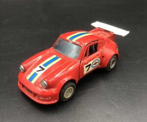 E. シンセイ?　ポルシェターボ　S=1/37スケール PORSCHE TUBO MADE IN HONG KONG ミニカー CAR