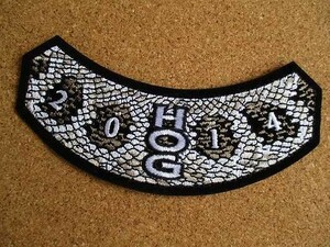 ハーレーダビッドソン オーナーズグループ HOG harley davidson 2014 刺繍 ワッペン /アメリカ USA パッチ エンジン ツーリング カスタム蛇