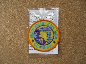 70s カリフォルニア CALIFORNIA DEATH VALLEY NAT'L MON.ワッペン/荒野desertサボテンUSA砂漠アメリカ牛Vintage骨スーベニアPATCH D12