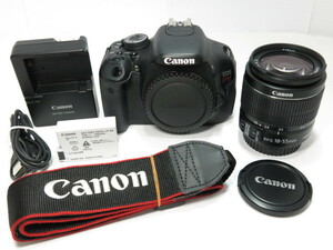 【 中古品 】Canon EOS Kiss X5 EF-S18-55ISII レンズセット キヤノン [管CN1052]