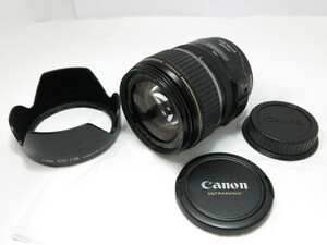 【 訳あり 現状品】Canon EF-S 17-85mm F4-5.6 IS USM レンズ EW-73B 純正フード付き キヤノン [管CN1094]