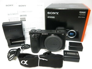 SONY α6500 body original preliminary battery optional charger original box attaching Sony [ tube SO1170]