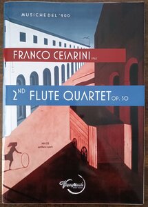  free shipping flute 4 -ply . musical score franc ko* che Zari -ni: flute four -ply . bending Op.30 audition possible score * part . set ensemble 