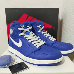 美品 NIKE AIR JORDAN 1 RETRO HIGH OG HYPER ROYAL US8.5 26.5cm ナイキ エアジョーダン ハイパーロイヤル 靴 ジョーダン ハイカット