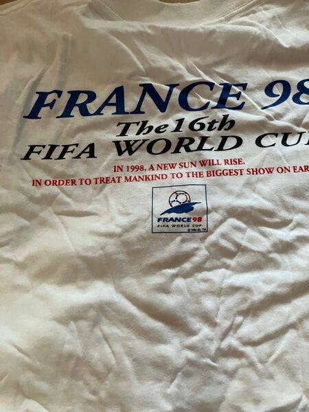 98 サッカーフランスワールドカップオフィシャルＴシャツ　