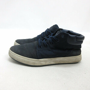 y#[ 7 W ] Timberland /Timbraland A10HR CHUKKA chukka shoes # navy blue MENS/53[ used ]