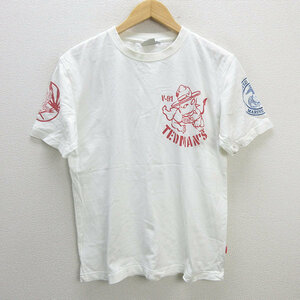 z■テッドカンパニー/TED COMPANY プリントTシャツ/テッドマン【40】白/MENS■5【中古】