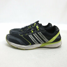 y■【27cm】アディダス/ADIDAS アディゼロ ランニングシューズ■黒/黄MENS/62【中古】_画像1