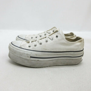 y■【24.5cm】コンバース/CONVERSE STUNNING LURE 1CK537 シークレットスニーカー■白LADIES/60【中古】