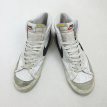 y■【26.5cm】ナイキ/NIKEブレザー ミッド77 BLAZER MID '77 VNTG レザースニーカー■白MENS/63【中古】_画像2