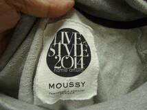 全国送料無料 レア !!マウジーMOUSSY 安室奈美恵モデル LIVE STYLE 2014 レディース 半袖 スウェットシャツ サイズ FREE(160/80A) アムラー_画像2