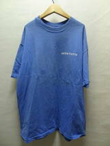 全国送料無料 アメリカ USA 古着 BRIER PATCH ヘインズ BEEFY-T MADE IN USA メンズ 半袖 青色ヨットプリントTシャツ L(42-44)_画像1