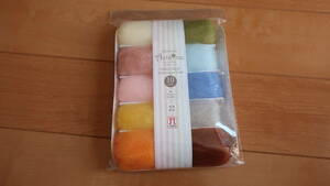 新品未開封【Hamanaka ハマナカ】日本製　羊毛フェルト　アクレーヌ10色セット　H441-142-2