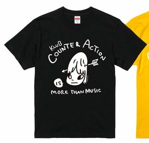 未開封 奈良美智 x KLUB Counter Action 限定 コラボ Tシャツ Lサイズ 黒 ブラック