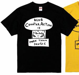 未開封 奈良美智 x KLUB Counter Action 限定 コラボ Tシャツ XLサイズ 黒 ブラック BLACK